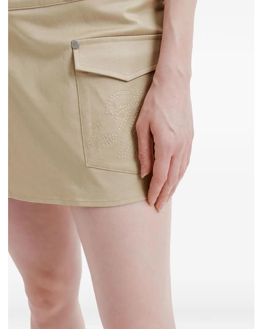 Izzue Natural Pleated-Detail Shorts