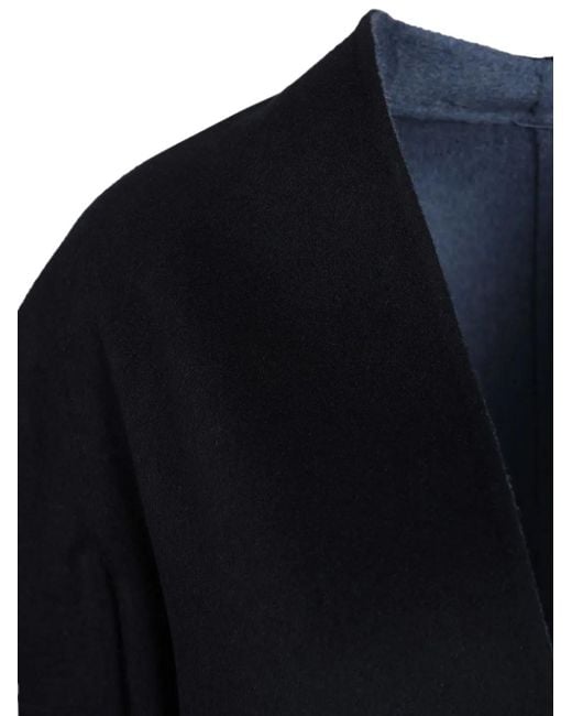 Max Mara Black Reversible Wool Coat