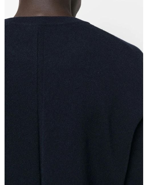 The Row Blue Crew Neck Cashmere Sweater for men