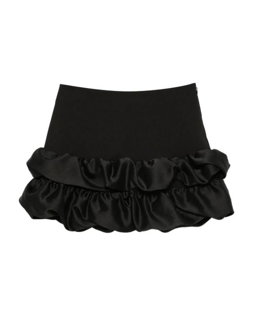 Sandro フリルヘム ミニスカート Black