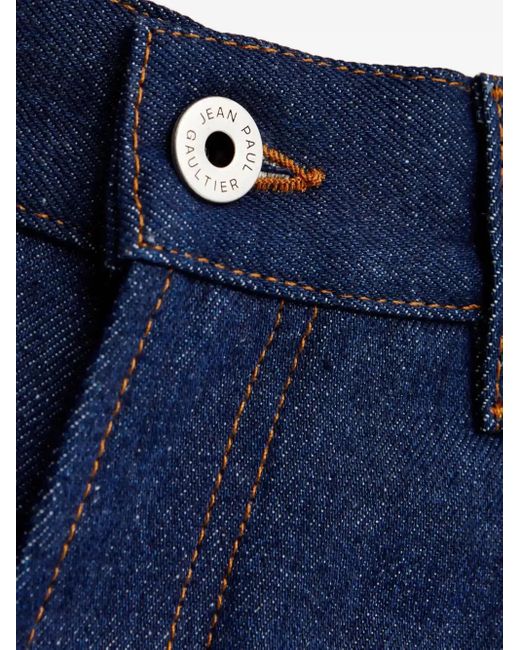 Jean Paul Gaultier Blue Laced Jeans