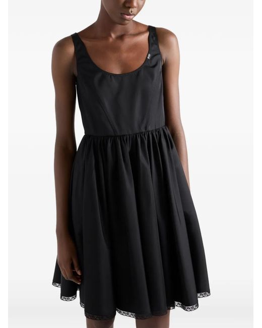 Prada Black Re-Nylon Mini-Dress