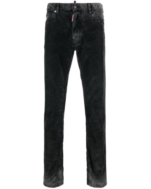 DSquared² Black Cool Guy Corduroy Jeans for men
