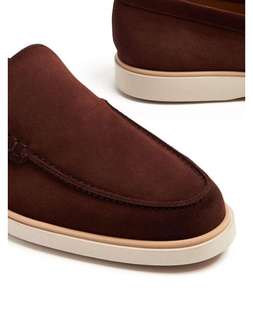 Magnanni Shoes Lourenco Loafer aus Wildleder in Brown für Herren