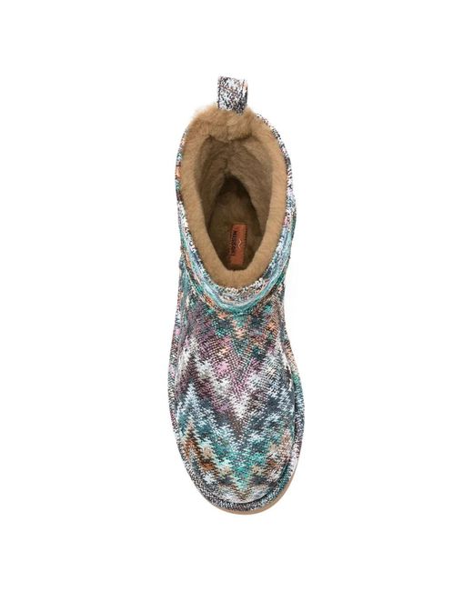 Missoni Blue Patterned Boots