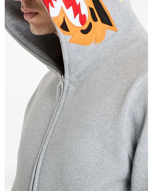 A Bathing Ape タイガー ジップアップパーカー Gray