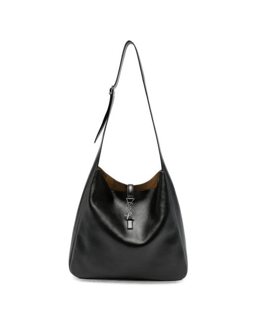 Saint Laurent Black Cassandre Shoulder Bag for men