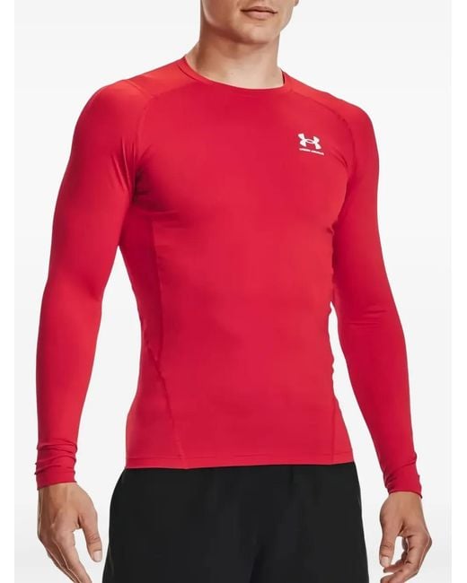 Under Armour Red Logo-Print T-Shirt for men