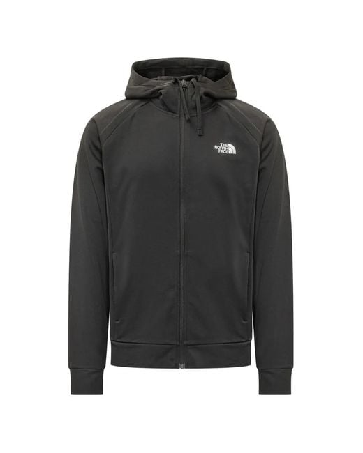 The North Face Black Reaxion 2.0 Logo-Print Zip-Up Hoodie for men