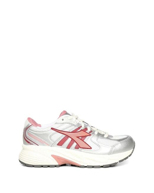 Diadora White Mythos Star Logo-Detail Sneakers