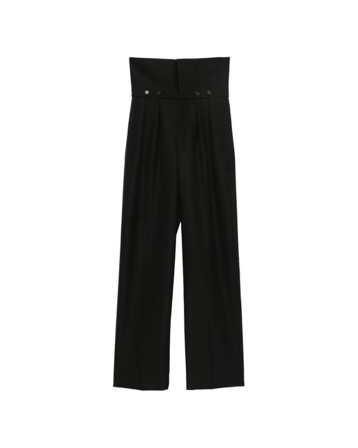 Carven Black Side-Pockets Trousers