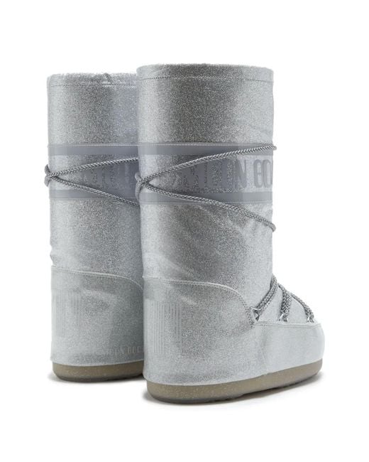 Moon Boot Gray Mb Icon Glitter