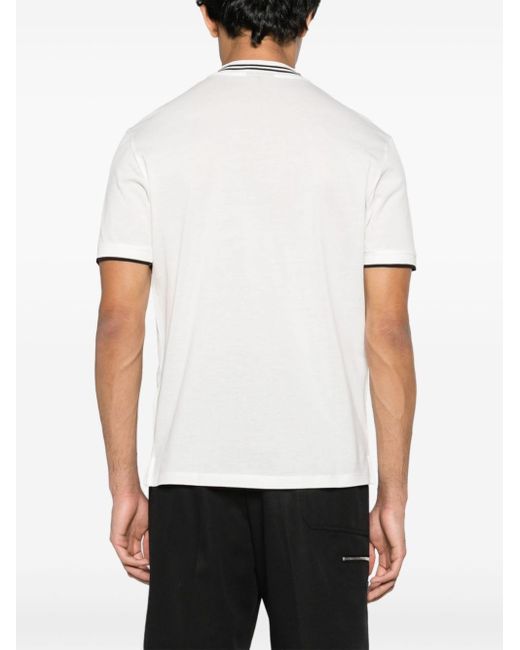 Emporio Armani Poloshirt Met Rits in het White voor heren