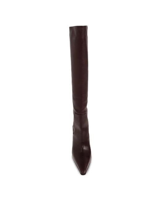 DSquared² Brown Leather Heeled Boots