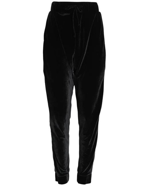Amir Slama Black Tapered-Leg Trousers