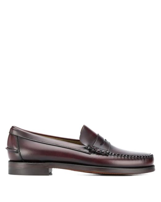 メンズ Sebago Penny Leather Loafers Brown
