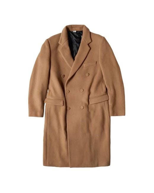 Winnie NY Brown Double-Breasted Coat for men