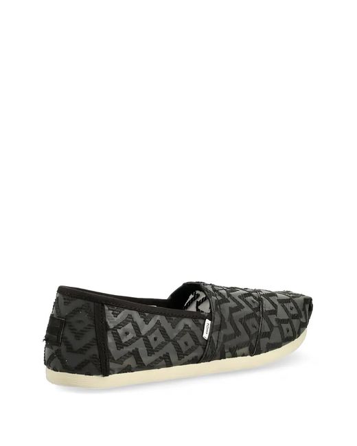 TOMS White Geometric-Pattern Espadrilles