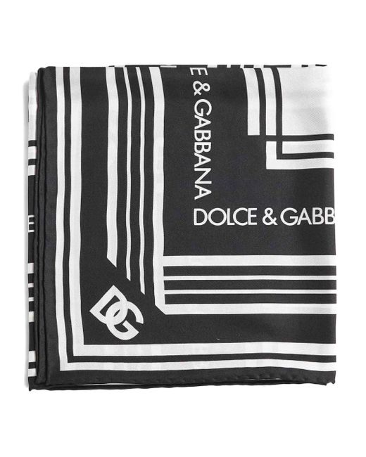 Dolce & Gabbana Zijden Sjaal in het Black