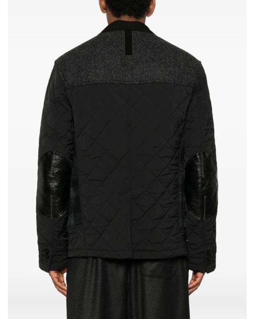 Junya Watanabe Black X Filson Quilted Plaid Jacket for men