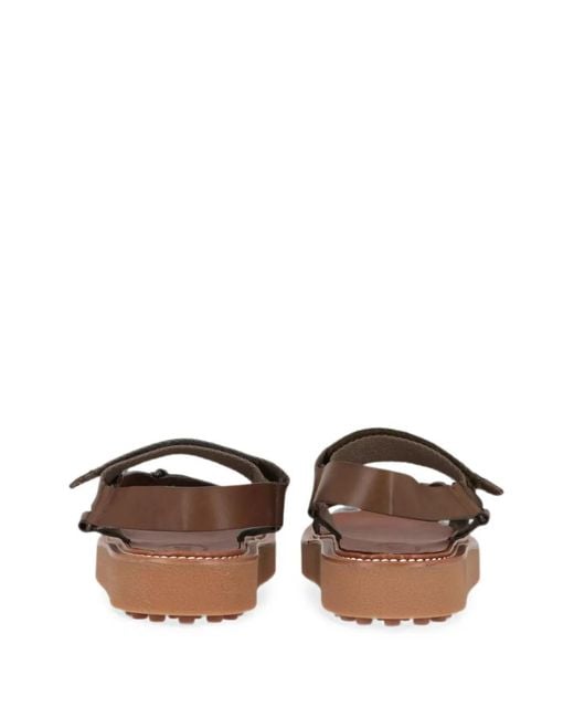 Tod's White Touch-Strap Platform Sandals for men