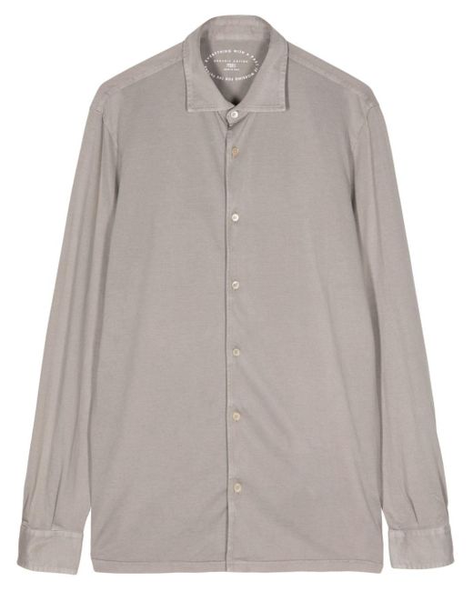 Camicia Jason Giza di Fedeli in Gray da Uomo