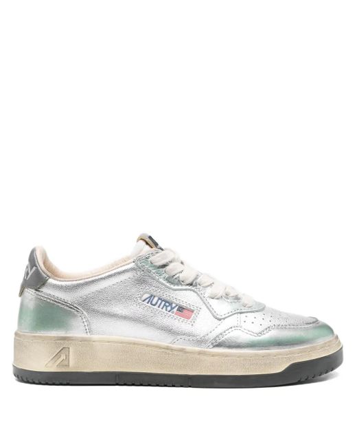 Autry White Flat Shoes