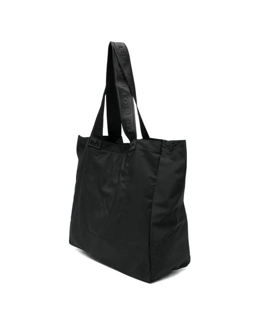 OFF GRID Black Logo Strap Shoulder Bag