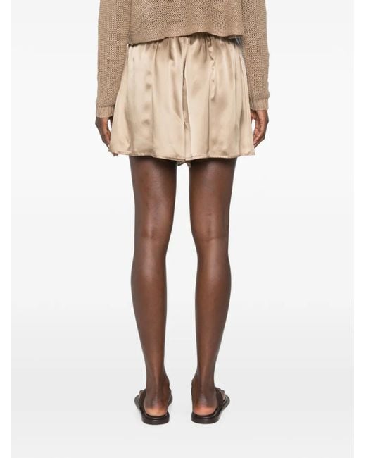 Enza Costa Natural Elasticated-Waistband Shorts