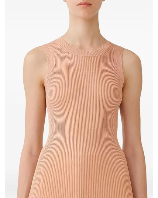 Fabiana Filippi Natural Ribbed Top