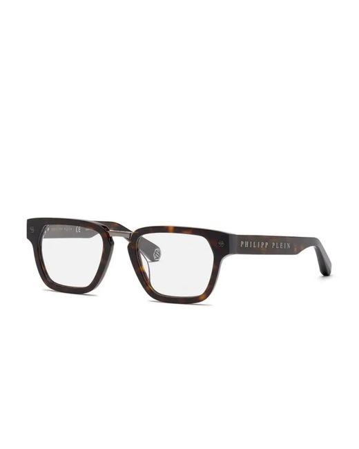 Philipp Plein Brown Eckige Brille