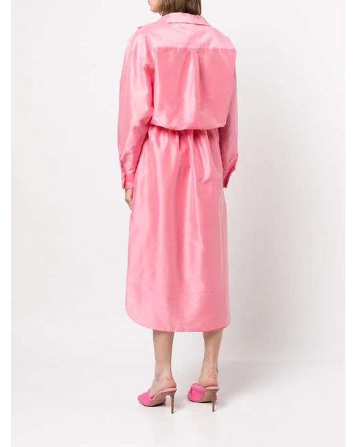 Rosie Assoulin Button-Down Jurk in het Pink