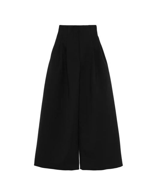 Jacquemus Black The Souro High-Waisted Pleated Trousers