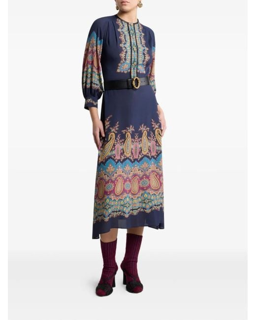 Etro Blue Midi Dresses