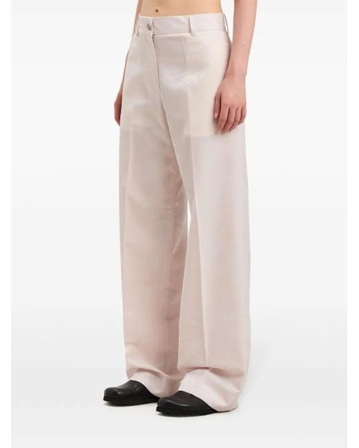 Palm Angels White Palms-Jacquard Trousers