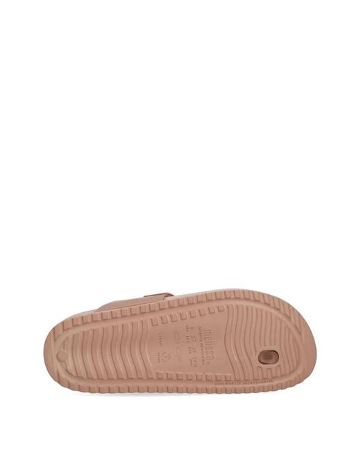 Melissa Brown Glitter-Effect Buckle-Detail Flip-Flops