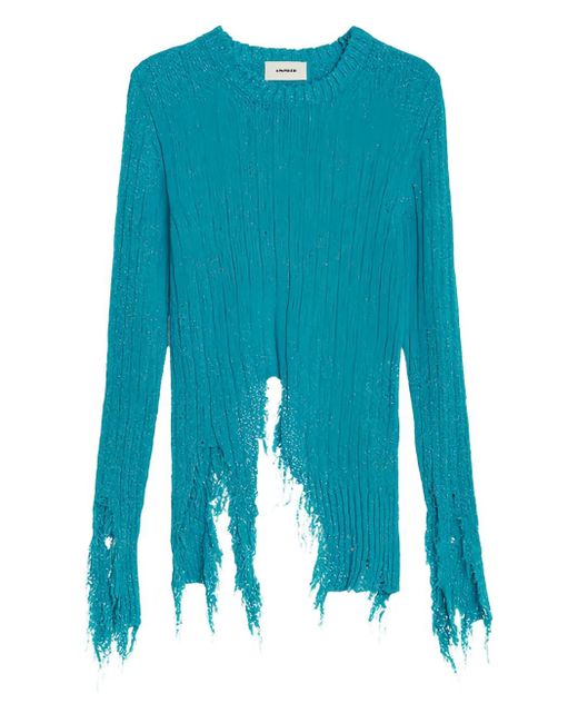 Maglione Con Effetto Vissuto di A PAPER KID in Blue