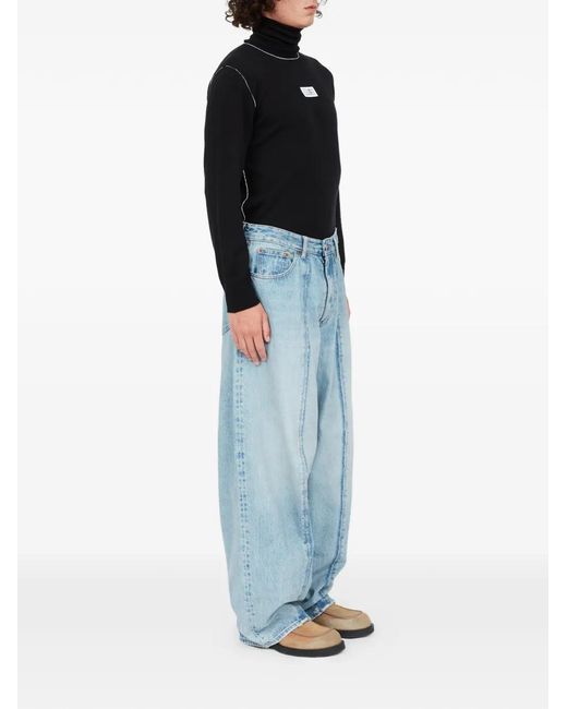 MM6 by Maison Margiela Blue Wide-Leg Jeans for men