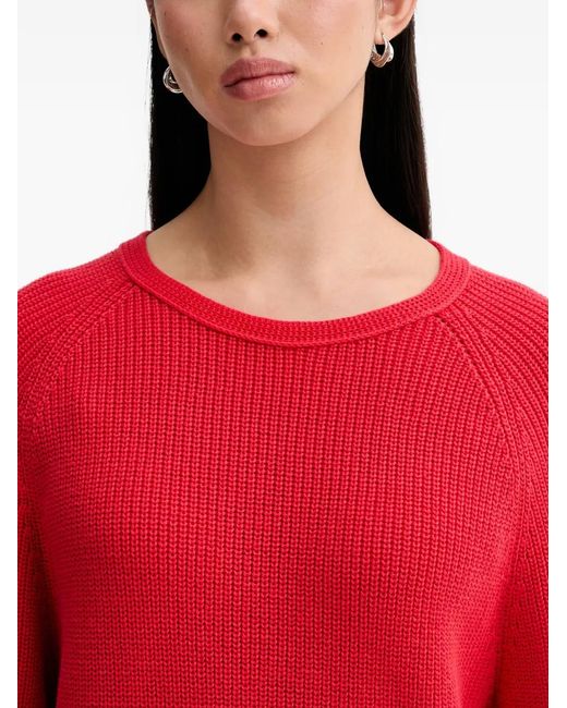Marc O' Polo Red Raglan Knitted Sweater