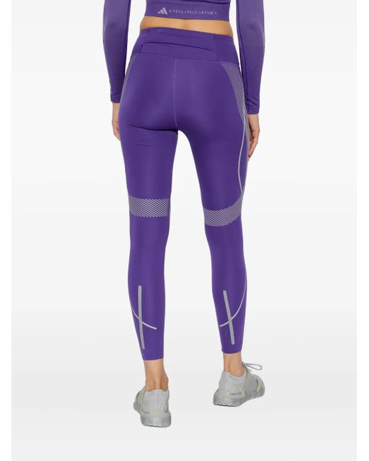 X Stella Mccartney Legging À Logo Imprimé Adidas By Stella McCartney en coloris Purple