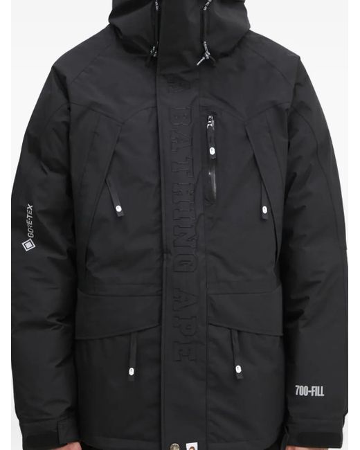 A Bathing Ape Black Gore-Tex Snowboard Padded Jacket for men