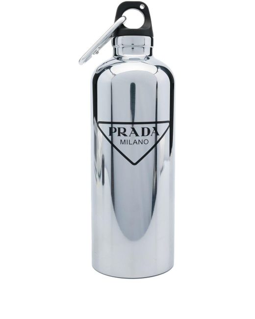 Prada Reiseflasche mit Logo-Print in Gray für Herren