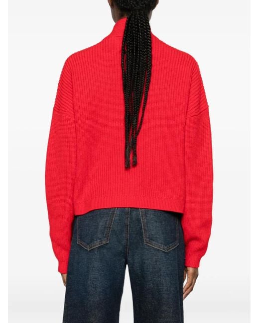 Cárdigan con cuello en V Alice + Olivia de color Red