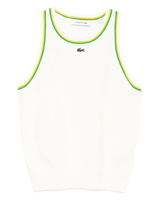 Lacoste Black Jersey Tank Top