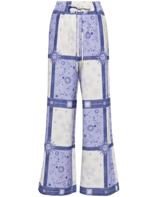 We Are Kindred Blue Celeste Linen Pants