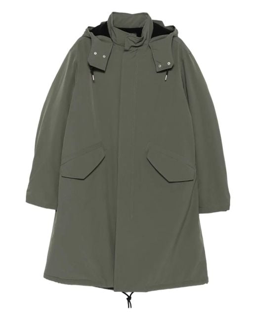 メンズ A.P.C. フーデッド コート Green