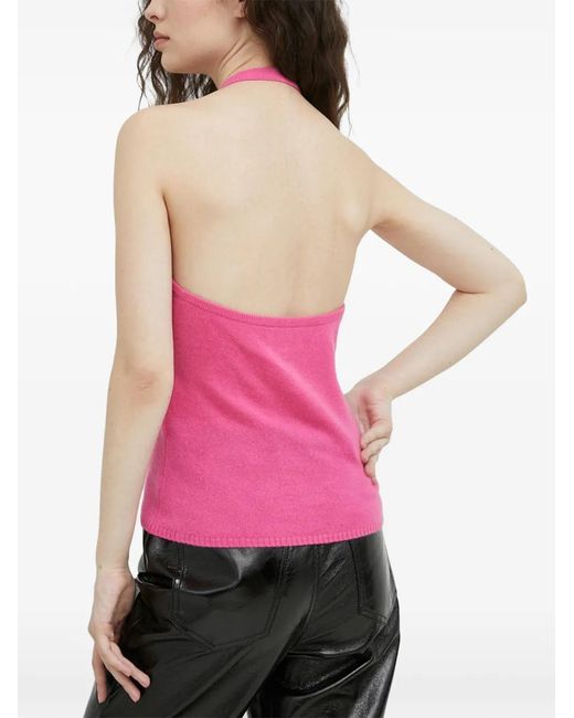 Samsøe & Samsøe Pink Halterneck Top