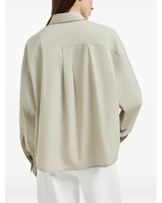 Brunello Cucinelli ポプリン シャツ Natural