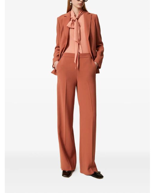 Twinset Orange Palazzo Trousers