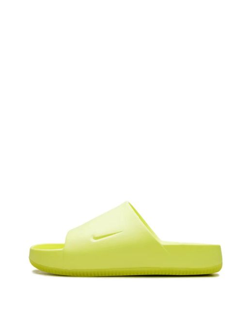 Nike Yellow Calm "Volt" Slides for men
